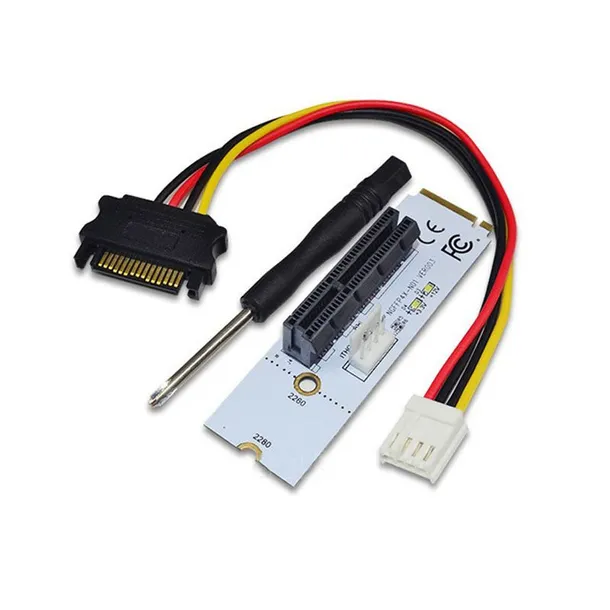 adapter-ngff-m-2-do-pcie-x4-led-riser-stan-nowy