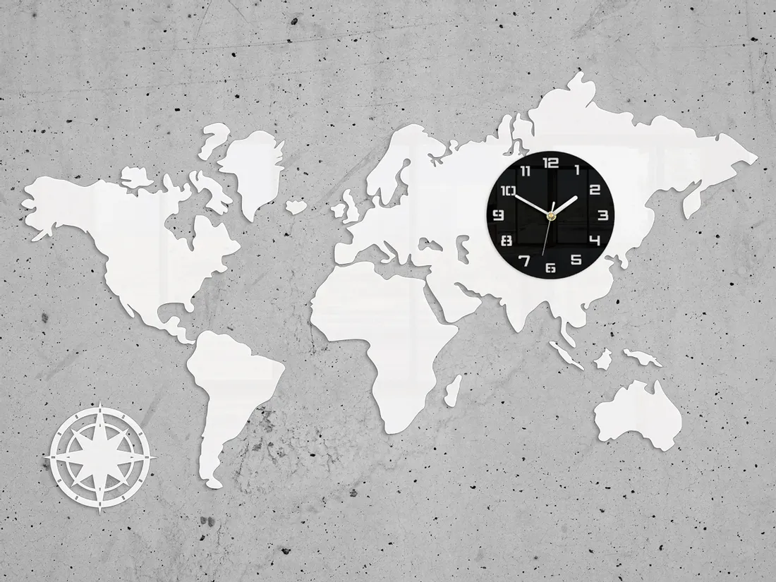 zegar-scienny-mapa-swiata-120x70-biala