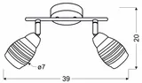 milton-listwa-2x10w-e14-led-chrom-glebokosc-8-5-cm