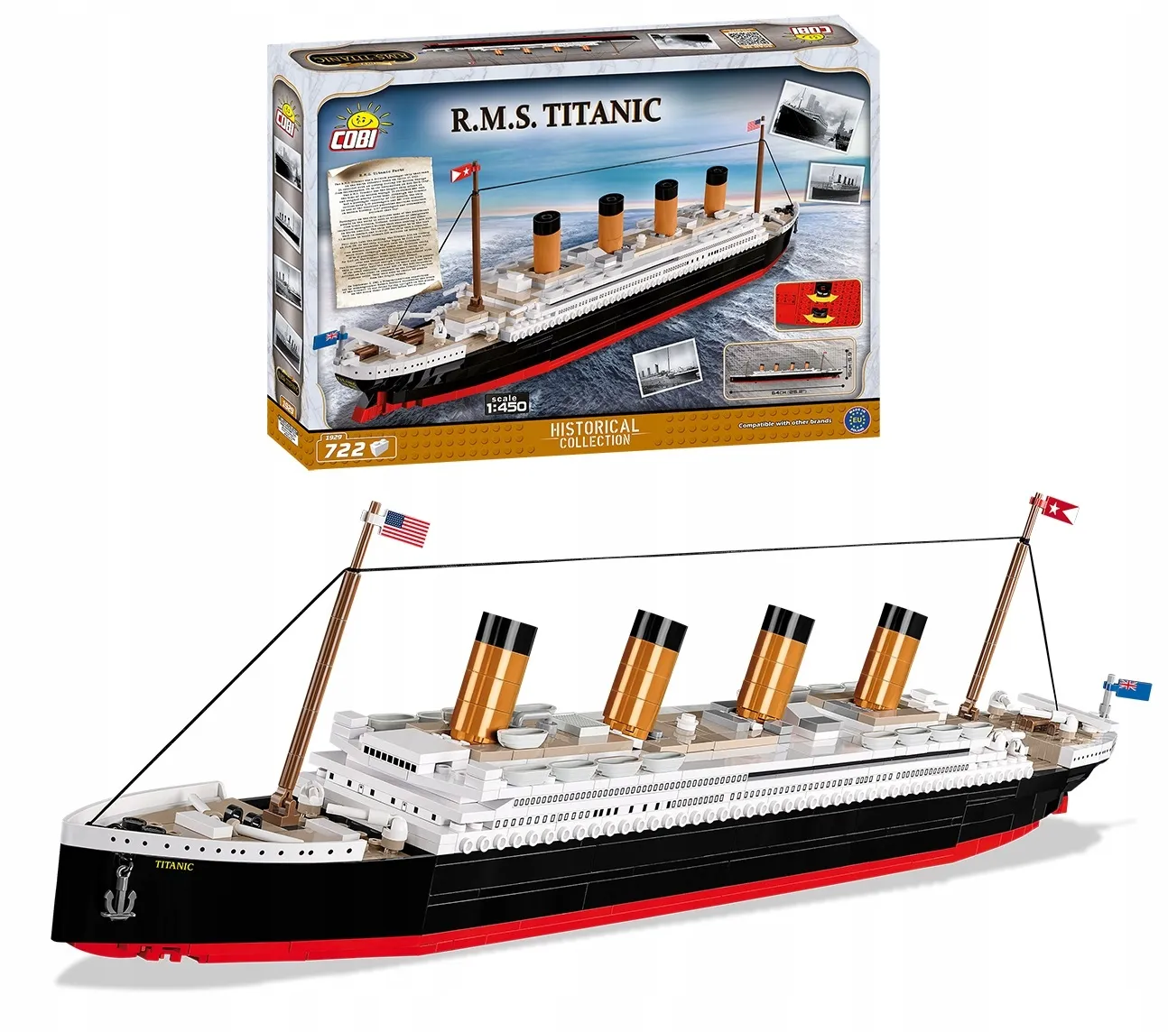 KLOCKI COBI 1929 STATEK TITANIC WERSJA 2021 722el. 