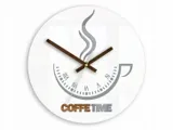 zegar-scienny-coffe-time-ver-ii-biala-linia-wiszace
