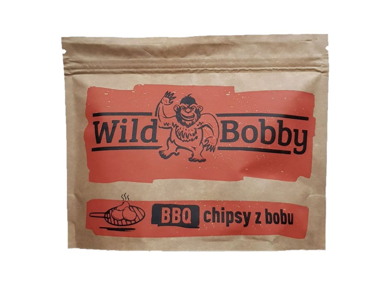 Chipsy z bobu Wild Bobby 100 g BBQ