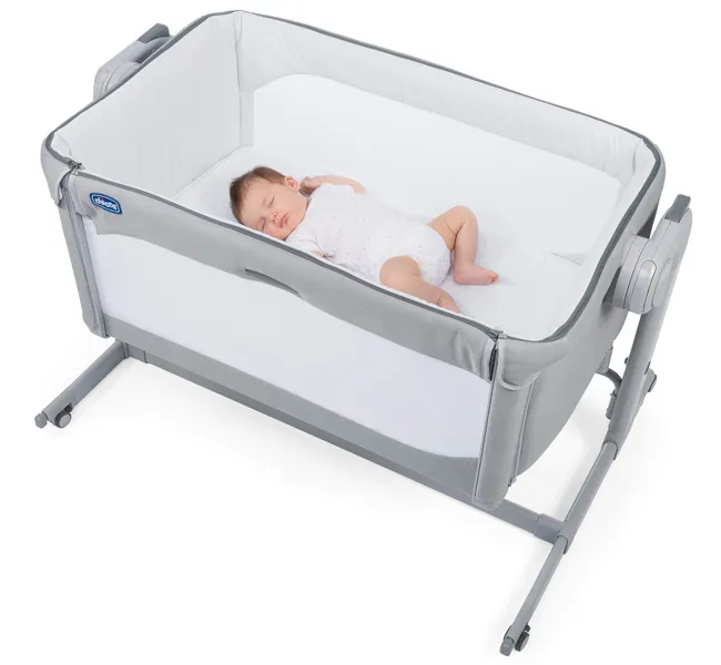 lozeczko-chicco-next2me-magic-cool-grey-przescieradla-stan-nowy-marka-chicco