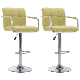 krzesla-barowe-2-szt-zielone-tapicerowane-tkanina