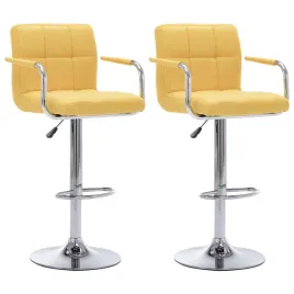 krzesla-barowe-2-szt-zolte-tapicerowane-tkanina