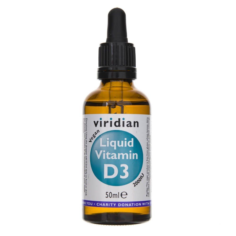 Viridian Witamina D3 2000 IU w płynie - 50 ml