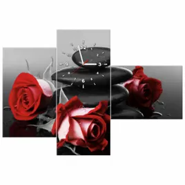 zegar-czerwone-roze-100x70