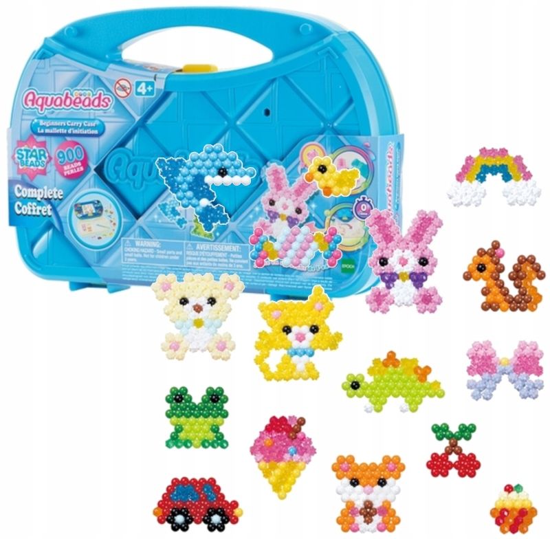 AQUABEADS ZESTAW STARTOWY Z WALIZKĄ 900SZT 31912 ERLI.pl