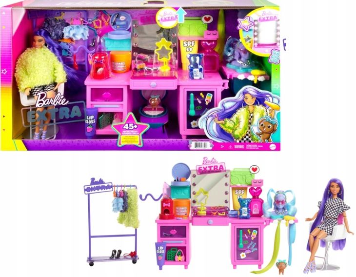 MATTEL BARBIE EXTRA MEGA ZESTAW LALKA 45 CZ CI ERLI pl