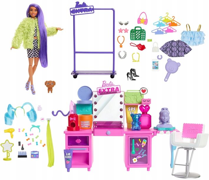 MATTEL BARBIE EXTRA MEGA ZESTAW LALKA 45 CZ CI ERLI pl