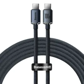 kabel-usb-c-do-usb-c-baseus-crystal-100w-2m-czarny
