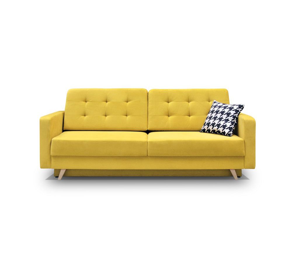 Sofa LOFT Kanapa Wersalka słoneczny żółta elegancka glam ERLI.pl