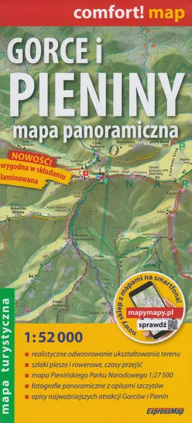 gorce-pieniny-mapa-laminowana-expressmap