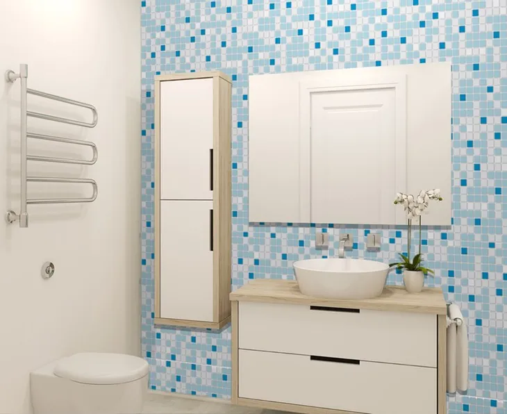 panel-scienny-pcv-mosaic-blue-struktura-efekt-3d