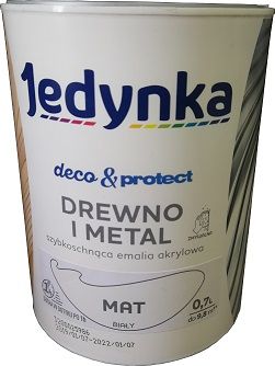 Jedynka Farba Do Drewna I Metalu Po Ysk L Bia Y Erli Pl