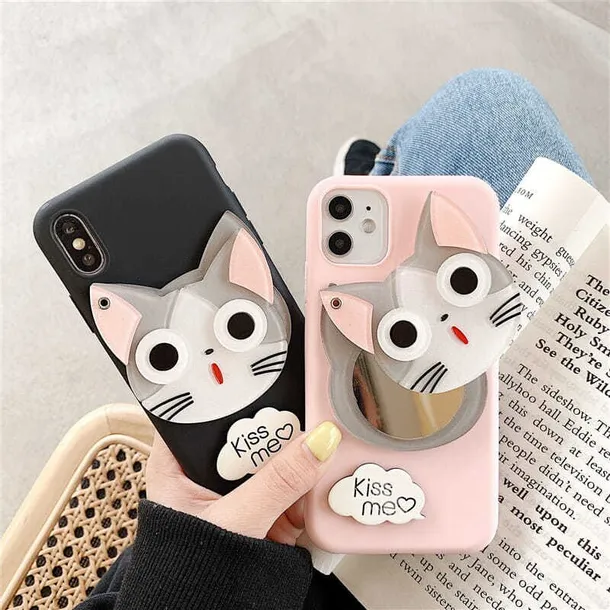 etui-case-3d-kot-lusterko-xiaomi-note-11-4g-stan-nowy