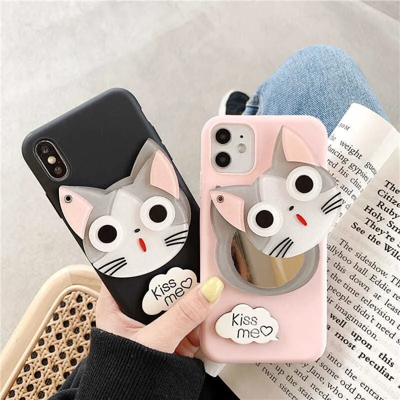 etui-case-3d-kot-lusterko-xiaomi-note-11-4g-stan-nowy