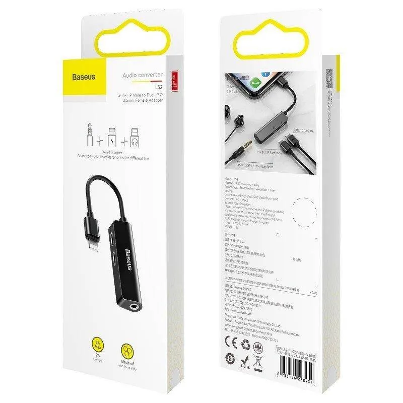 adapter-audio-baseus-l52-lightning-do-mini-jack-3-5mm-i-2x-lightning-czarn