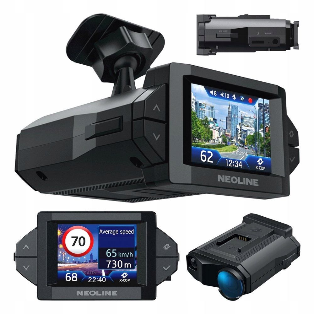 Wideorejestrator Neoline X-COP 9300s rejestrator GPS kamera ANTYRADAR ...