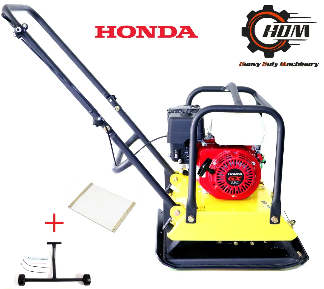 Zagęszczarka płytowa HDM 90kg silnik HONDA GX160 płyta wózek