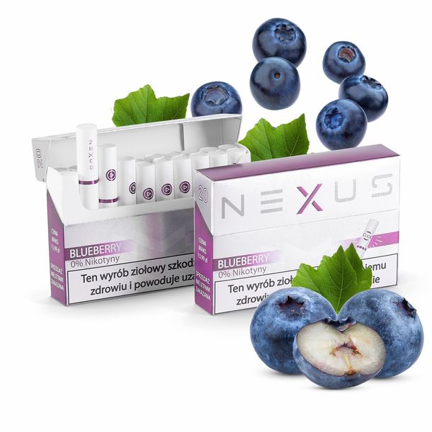 NEXUS BLUEBERRY FREE. Bezdymne wkłady do podgrzewaczy typu IQOS.