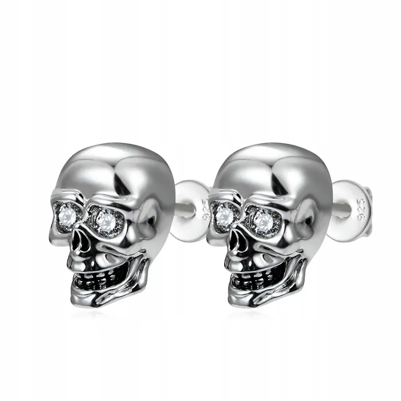 gnoce-kolczyki-silver-skull-studs-stan-nowy