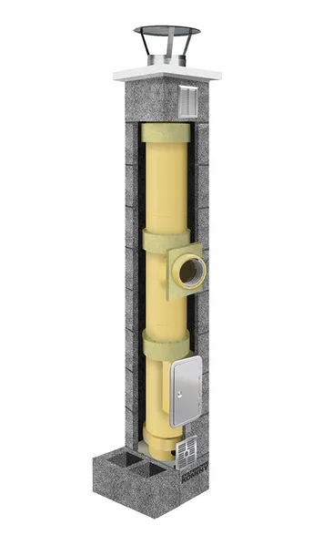 komin-system-ceramiczny-systemowy-fi-200-8m-2w-stan-nowy