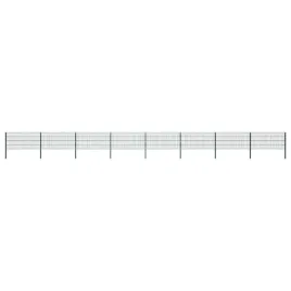 panel-ogrodzeniowy-ze-slupkami-zelaznymi-1385x80-cm-zielony