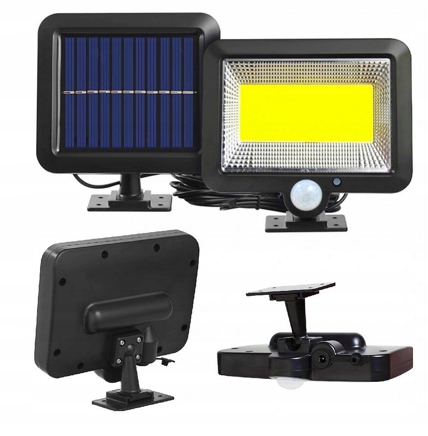 Promocja Lampa Solarna Z Czujnikiem Ruch I Zmierzchu 100 Led wyprzedaż przecena