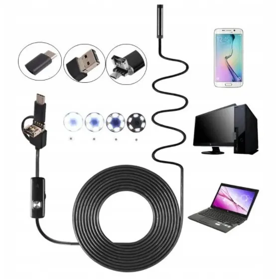 kamera-endoskopowa-android-pc-usb-c-micro-usb-10m-stan-nowy