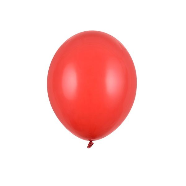 Czerwone balony 27cm pastelowe 100 sztuk SB12P-007J-100x