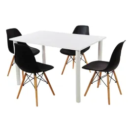 zestaw-stol-lugano-120-bialy-i-4-krzesla-milano-czarne