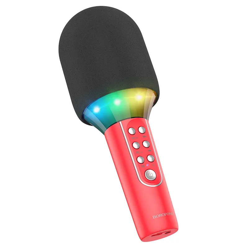 borofone-mikrofon-do-karaoke-bluetooth-bfk2-elf-czerwony