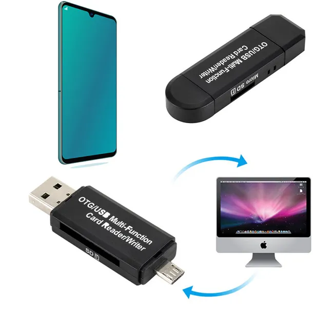 czytnik-kart-cr03-otg-micro-sd-sd-micro-usb-usb-stan-nowy-waga-z-opakowaniem-0-3-kg