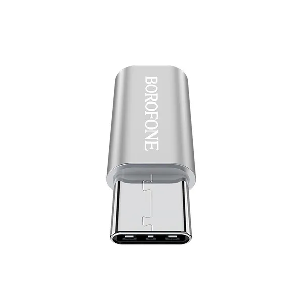 borofone-adapter-bv4-micro-usb-na-typ-c-srebrny-waga-z-opakowaniem-0-3-kg-stan-nowy