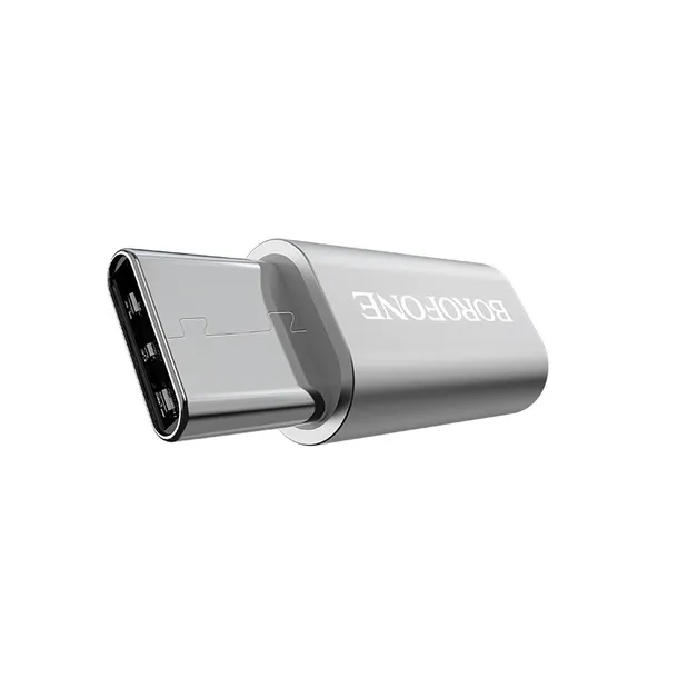 borofone-adapter-bv4-micro-usb-na-typ-c-srebrny-stan-nowy