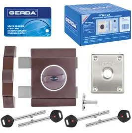 【TK】 Zamek GERDA TYTAN ZX brąz lewy GT8 długi kl.85mm – 123694538