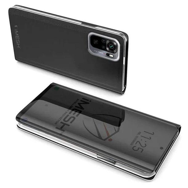 etui-do-xiaomi-redmi-note-10s-imesh-view-szklo-5d-stan-nowy-kolor-czarny