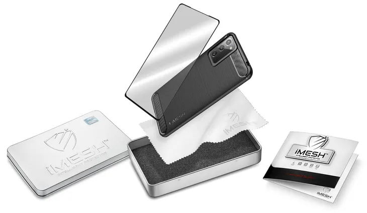 etui-do-samsung-galaxy-note-20-imesh-carbon-szklo-stan-nowy