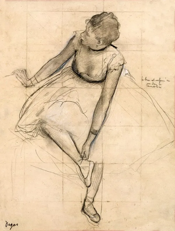dancer-adjusting-her-slipper-edgar-degas-plakat