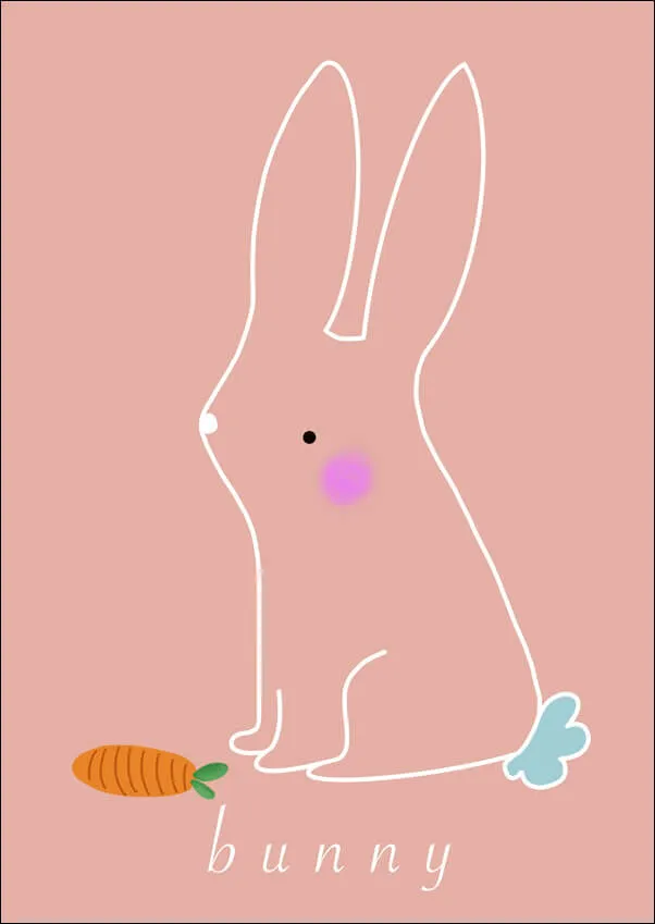 kroliczek-plakat-30x40-cm