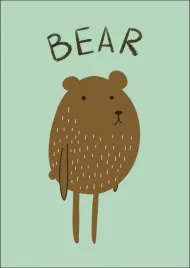 bear-plakat-40x50-cm