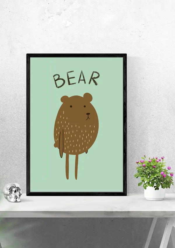 bear-plakat-40x50-cm