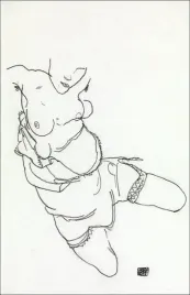 semi-dressed-model-egon-schiele-plakat-50x70-c