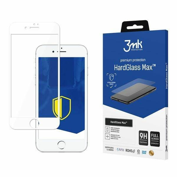 3mk Hard Glass Max Iphone 7 / 8 / Se 2020 Białe