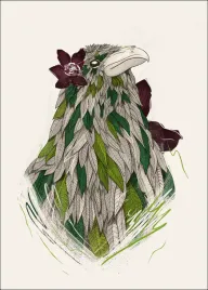 feathered-raven-plakat-30x40-cm