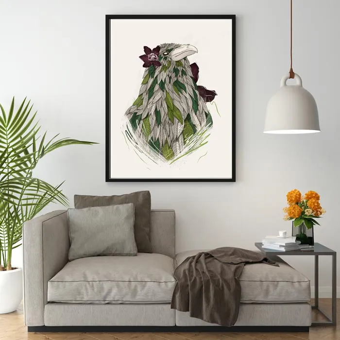 feathered-raven-plakat-30x40-cm