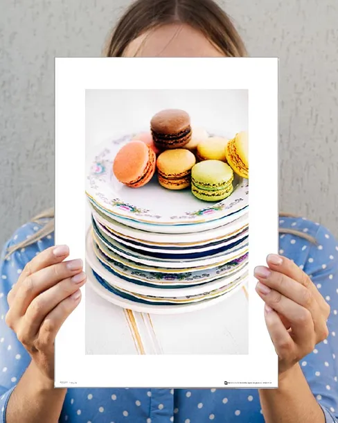 makaroniki-macaroon-plate-stack-plakat-premium-3-stan-nowy