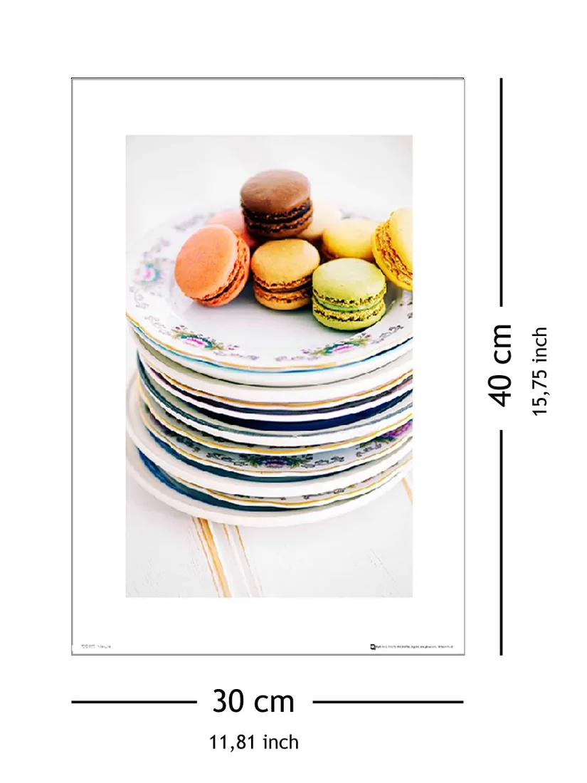makaroniki-macaroon-plate-stack-plakat-premium-3-stan-nowy