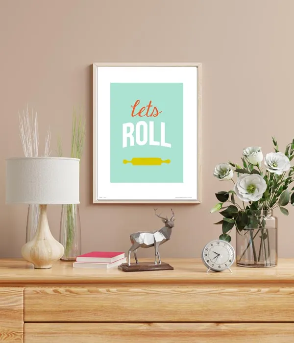 typographic-lets-roll-plakat-premium-40x50-cm-stan-nowy